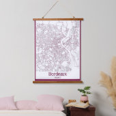 Bordeaux Wandteppich Mit Holzrahmen (Schlafzimmer)