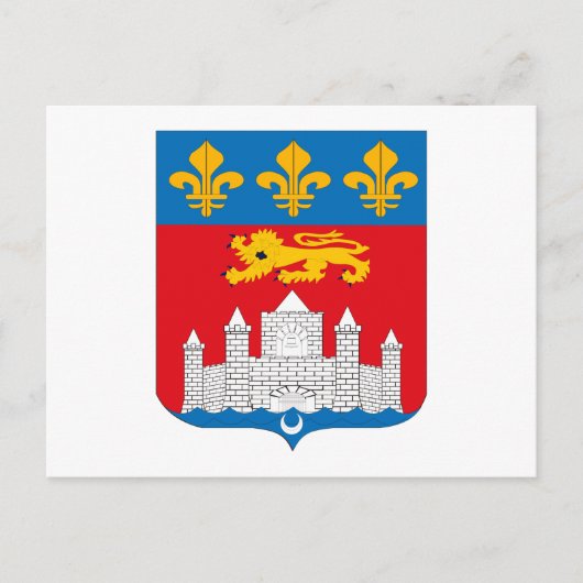 Bordeaux-Wappen Postkarte (Vorderseite)