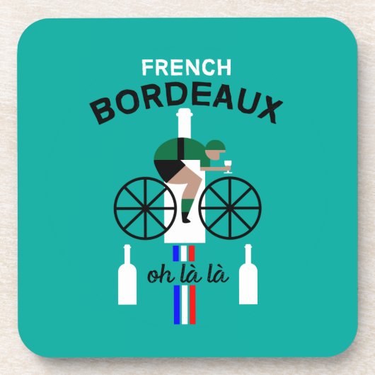 Bordeaux Weinkultur und Erde Getränkeuntersetzer (Vorderseite)