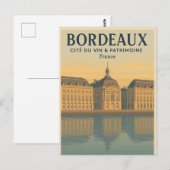 BORDEAUX — WEINSTADT & ERBE POSTKARTE (Vorne/Hinten)