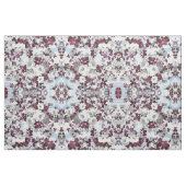 Bordeaux-weißes Marmormuster Stoff (Fat Quarter (45,7 x 55,9 cm))