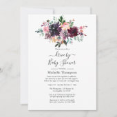 Bordeaux Wine Drive by Bridal oder Babydusche Einladung (Vorderseite)