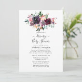 Bordeaux Wine Drive by Bridal oder Babydusche Einladung (Stehend Vorderseite)