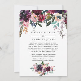 Bordeaux Wine Reduced Wedding Guest List Ankündigung