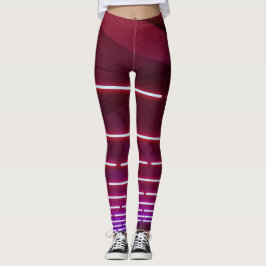 Bordeauxbeleuchtungsstreifen Leggings