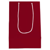 bordeauxfarbene Blume Mittlere Geschenktüte (Rückseite)