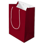 bordeauxfarbene Blume Mittlere Geschenktüte (Rückseite Schrägansicht)