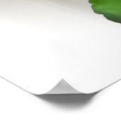 bordeauxgelbe Panik Poster (Ecke)