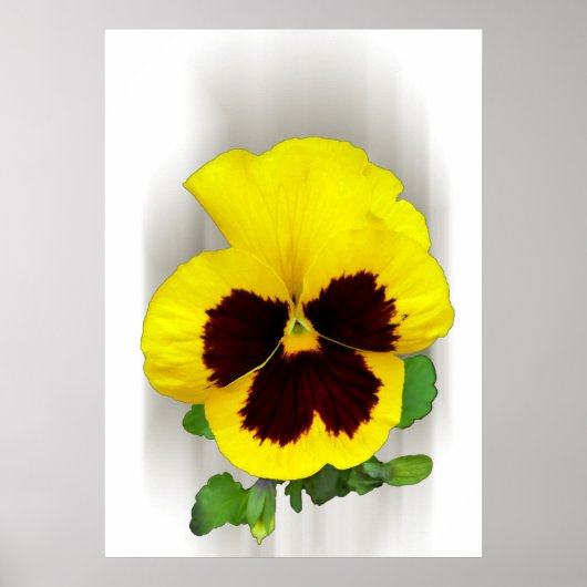 bordeauxgelbe Panik Poster (Vorne)