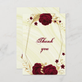 bordeauxrot dankeskarte