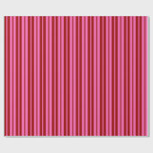 Bordeauxrot Pink Streifen Design Geschenkpapier (Flach)