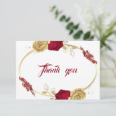 bordeauxrote Blume geometrisch danke Karte (Stehend Vorderseite)