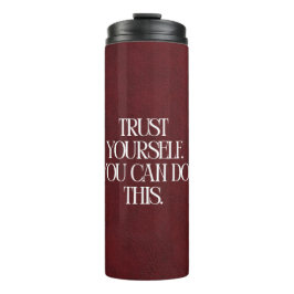 Bordeauxroter Motivations-Reise-Thermobecher Thermosbecher