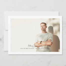 Borded Simple Foto Moderne Designankündigung Ankündigung