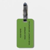 "Bördelte" Gepäckanhänger (Rückseite vertikal)