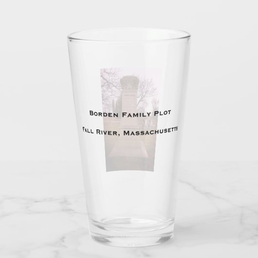 Borden Monument, Fall River, MA - A.J. Borden Glas (Rückseite)