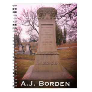 Borden Monument, Fall River, MA - A.J. Borden Notizblock