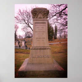 Borden Monument, Fall River, MA - A.J. Borden Poster
