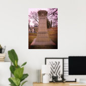 Borden Monument, Fall River, MA - A.J. Borden Poster (Heimbüro)