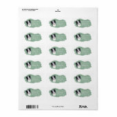Border Collie Address Labels Adressaufkleber (Vorne)