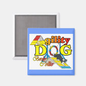 Border Collie Agility Geschenke Magnet (Vorderseite/Rückseite)