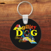 Border Collie Agility Geschenke Schlüsselanhänger (Vorderseite)