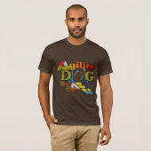 Border Collie Agility Geschenke T-Shirt (Vorne ganz)