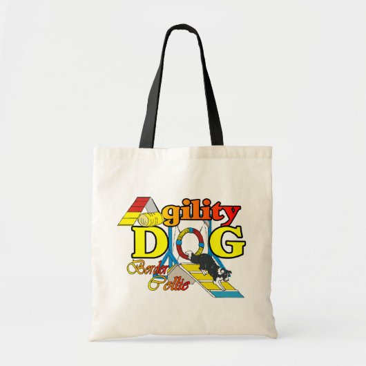 Border Collie Agility Geschenke Tragetasche (Vorne)