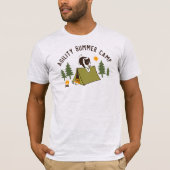 Border Collie Agility Hund Sommerlager Custom T-Shirt (Vorderseite)