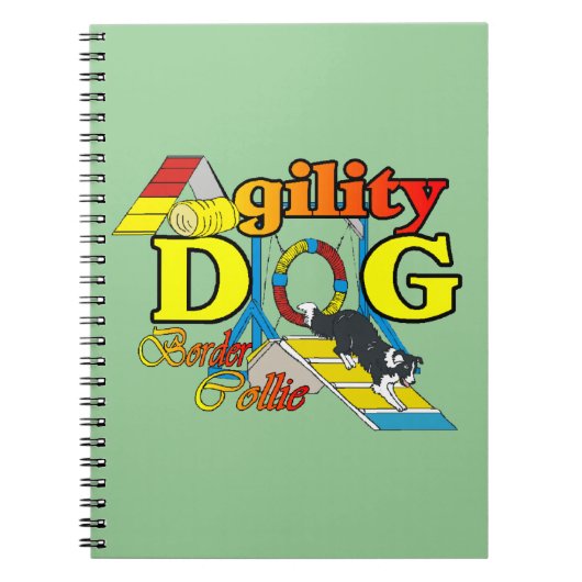 Border Collie Agility Notizblock (Vorderseite)