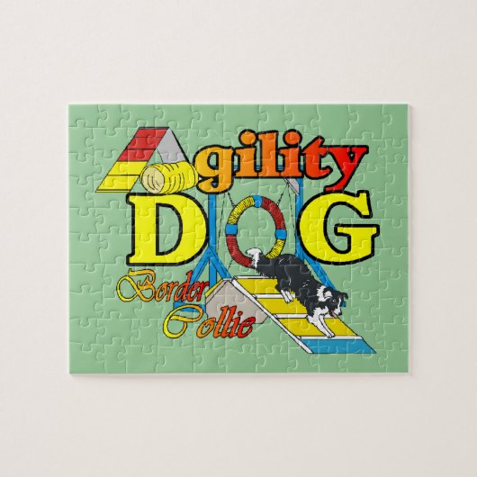 Border Collie Agility Puzzle (Horizontal)