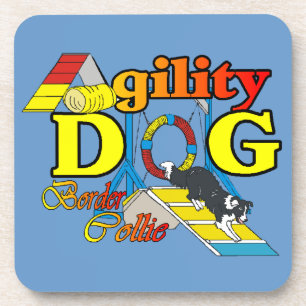 Border Collie Agility Untersetzer