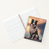 Border Collie am See Notizblock (Innenseite)