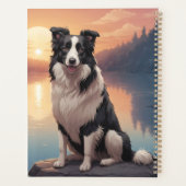 Border Collie am See Planer (Rückseite)