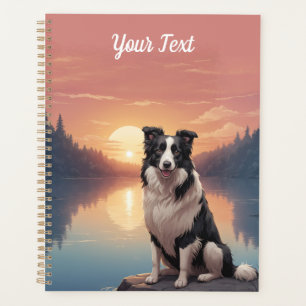 Border Collie am See Planer