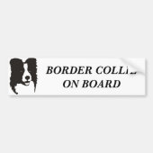 Border-Collie an Bord Autoaufkleber (Vorne)