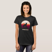 Border Collie and Mountain Premium T-Shirt (Vorne ganz)