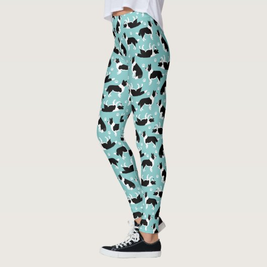 Border Collie and Paw Print Leggings (Links)