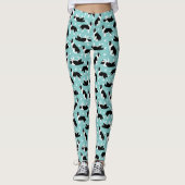 Border Collie and Paw Print Leggings (Vorderseite)