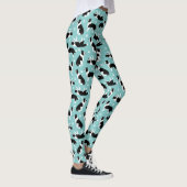 Border Collie and Paw Print Leggings (Rechts)