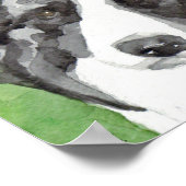 Border Collie Aquarell Poster (Ecke)