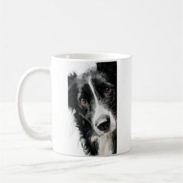 Border Collie-Aquarellporträt Kaffeetasse
