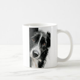 Border Collie-Aquarellporträt Kaffeetasse