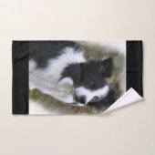 Border Collie Art Badhandtuch Set (Handtuch)