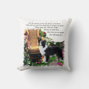 Border Collie Art Geschenke Kissen