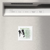 Border Collie Art Geschenke Magnet (In Situ (Geschirrspüler))