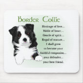 Border Collie Art Geschenke Mousepad (Vorne)