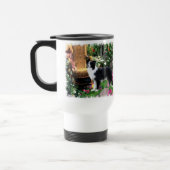 Border Collie Art Geschenke Reisebecher (Links)