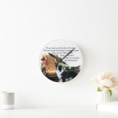 Border Collie Art Geschenke Runde Wanduhr (Zuhause)