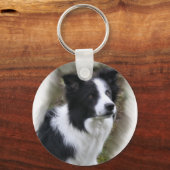 Border Collie Art Geschenke Schlüsselanhänger (Vorderseite)